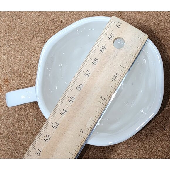 Grace Fine Porcelain Lemon Flower Textured Tea Cup Coffee Mug 6 oz Teaware - Picture 6 of 6